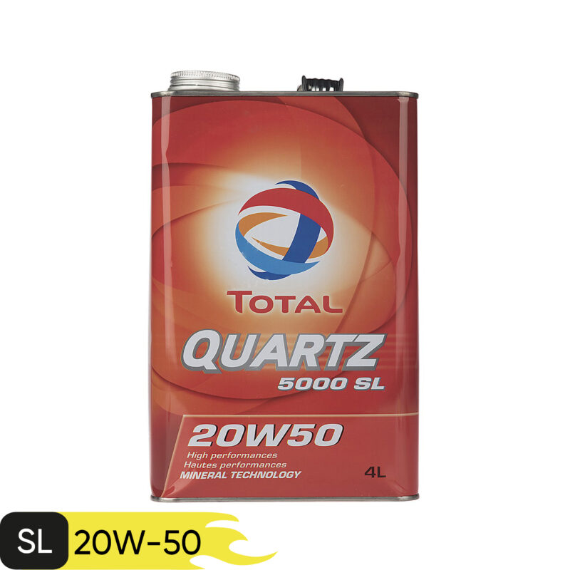 روغن موتور توتال Total Quartz 5000 SL حجم ۴ لیتر