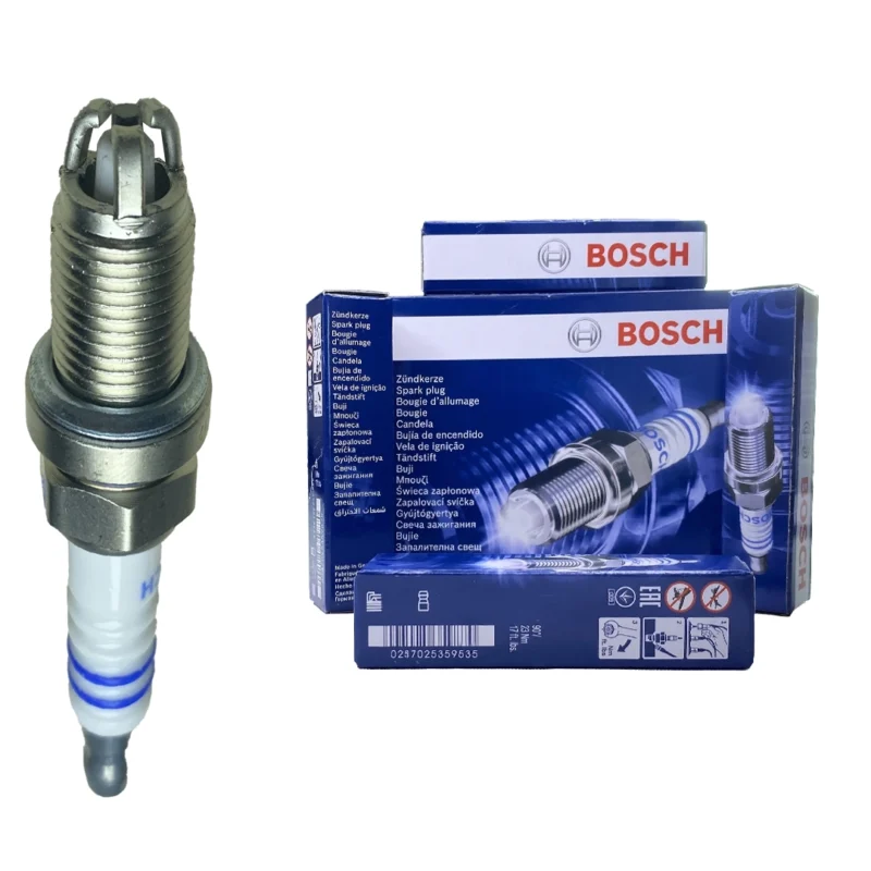 شمع بوش BOSCH سه پلاتین آلمان مدل F7LTCR | پایه کوتاه مخصوص خودروهای داخلی و خارجی