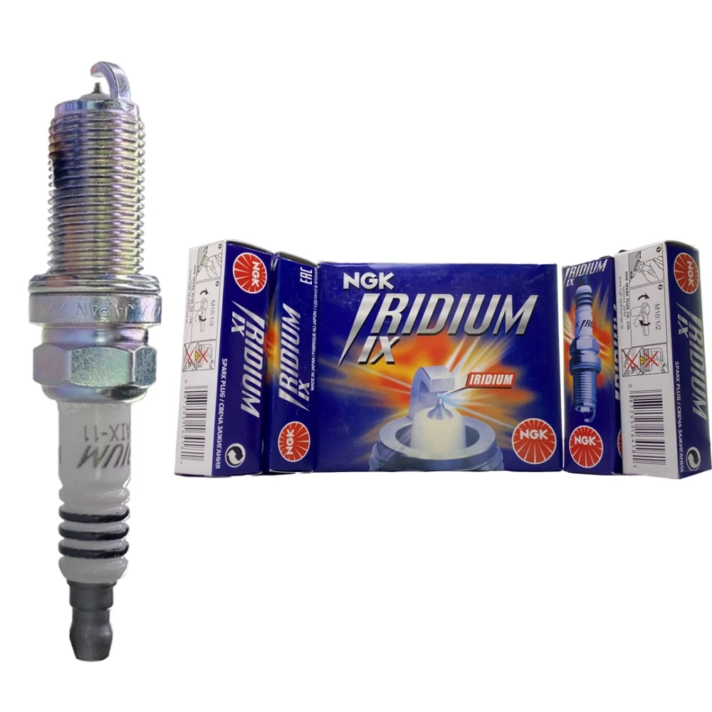شمع NGK 6619 ایریدیوم سوزنی پایه بلند LFR6AIX-11 ژاپنی اصلی با جعبه آبی
