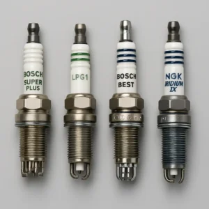 انواع شمع خودرو مناسب موتور XU7 شامل NGK، Denso و Bosch